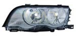 BMW 3/E46/ 98- FAR L H7/H7 4VR -10/01 CHROM 63 12 6 908 215